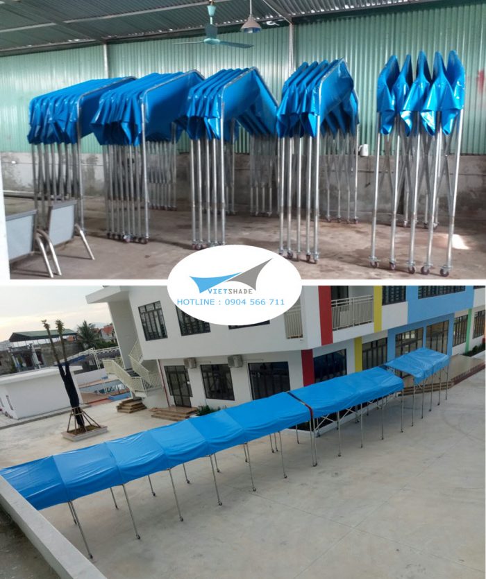 Nhà bạt di động che nắng mưa 