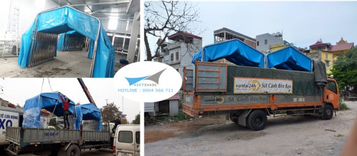 Nhà bạt di động che nắng mưa 